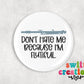 Band Pin Button 2.25"