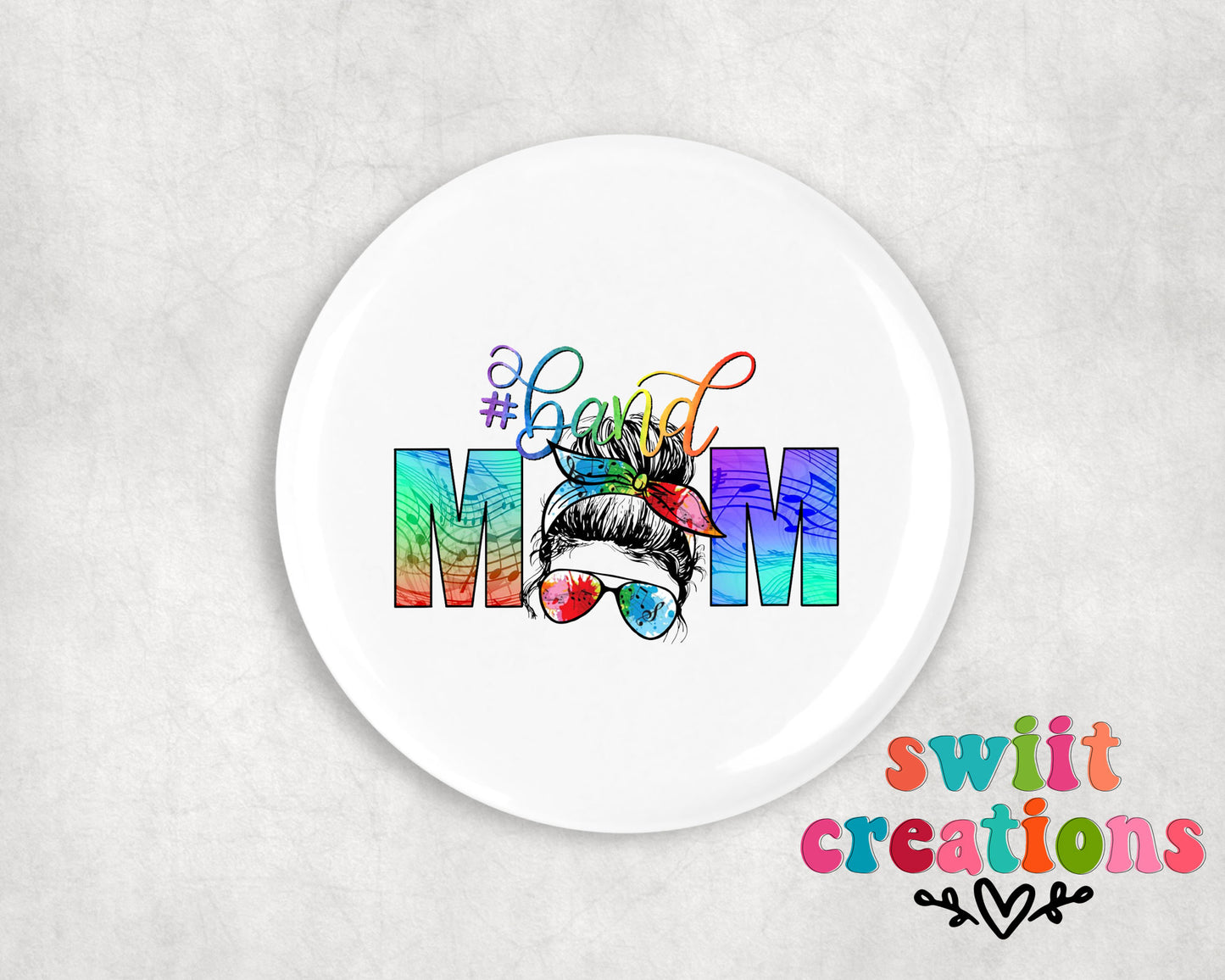 Band Pin Button 2.25"