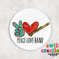 Band Pin Button 2.25"