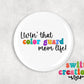 Color Guard Pin Button 2.25"