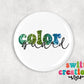 Color Guard Pin Button 2.25"