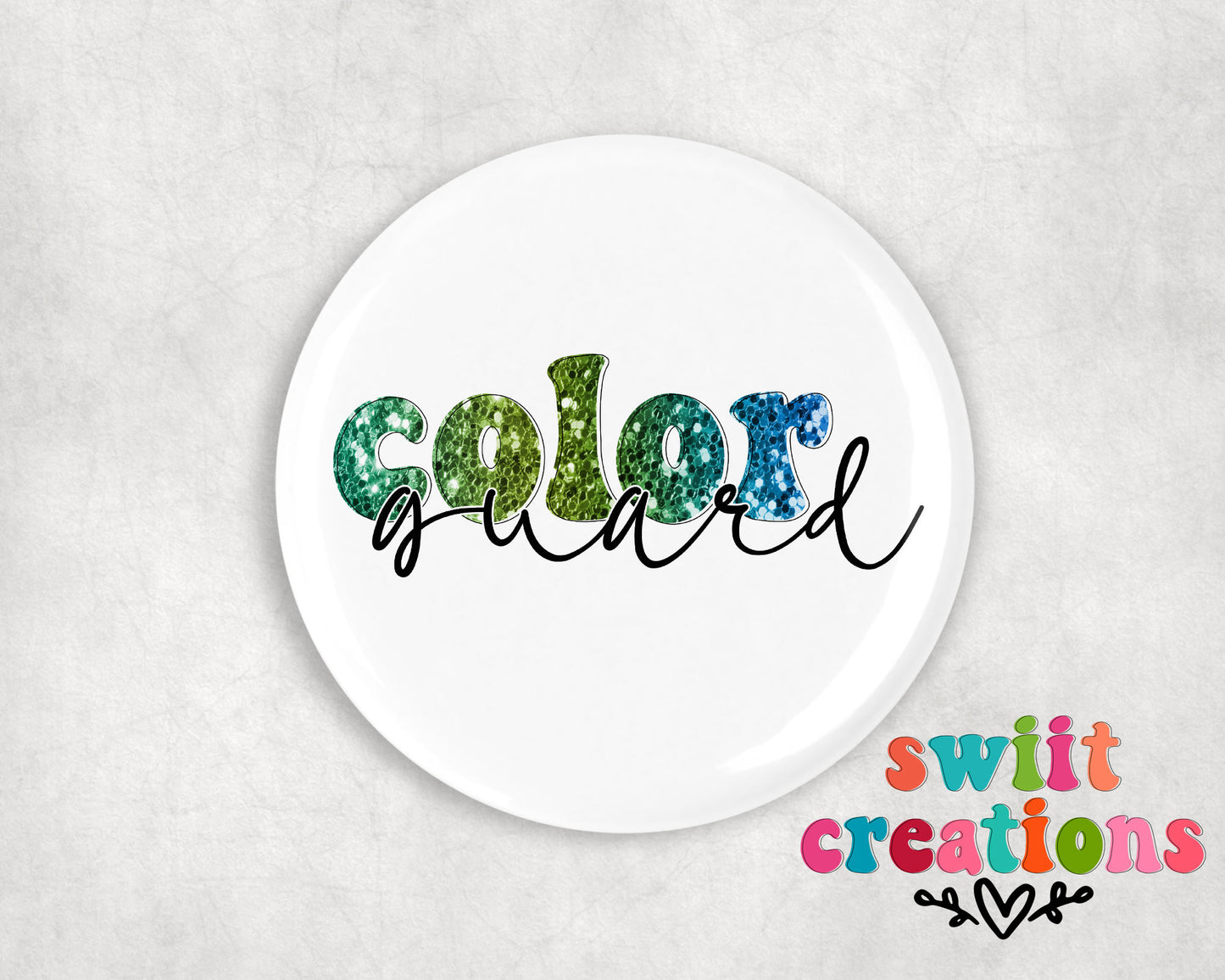 Color Guard Pin Button 2.25"