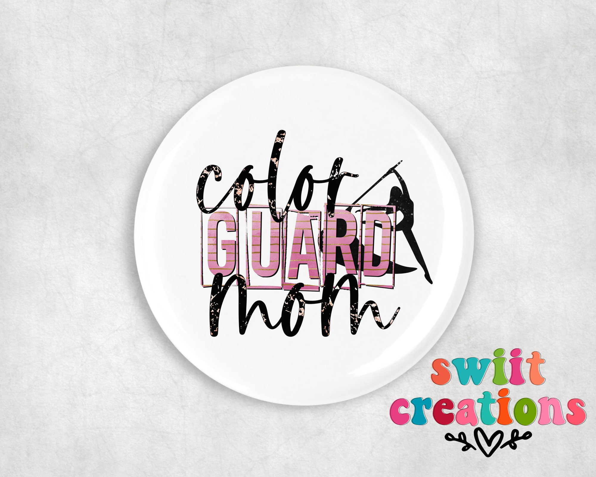 Color Guard Pin Button 2.25"