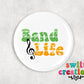 Band Pin Button 2.25"