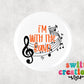 Band Pin Button 2.25"