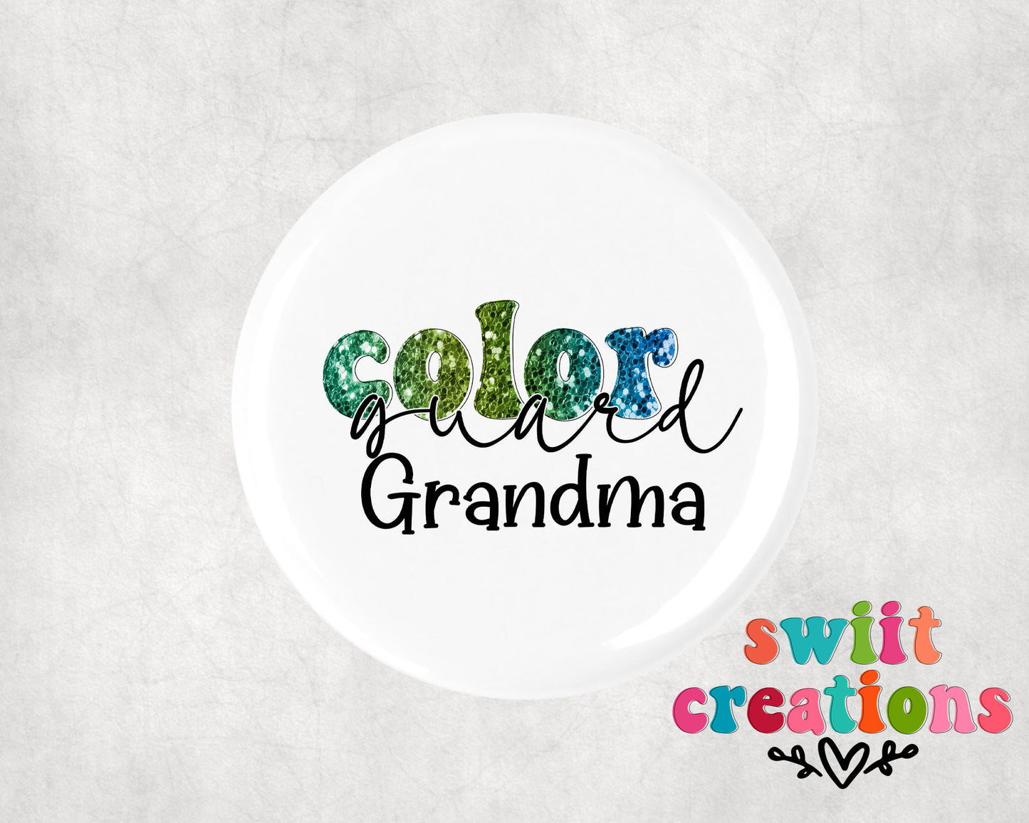 Color Guard Pin Button 2.25"