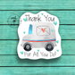 Thank You Postal Worker Sticker (SB13)