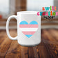 Heart Trans Flag Mug (SCM159)