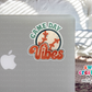 Baseball Game Day Vibes Waterproof Sticker  (SS053) | SCD583