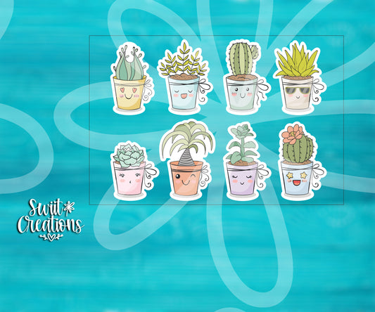 Cute Plant Sticker Sheet (SS007) | SCD