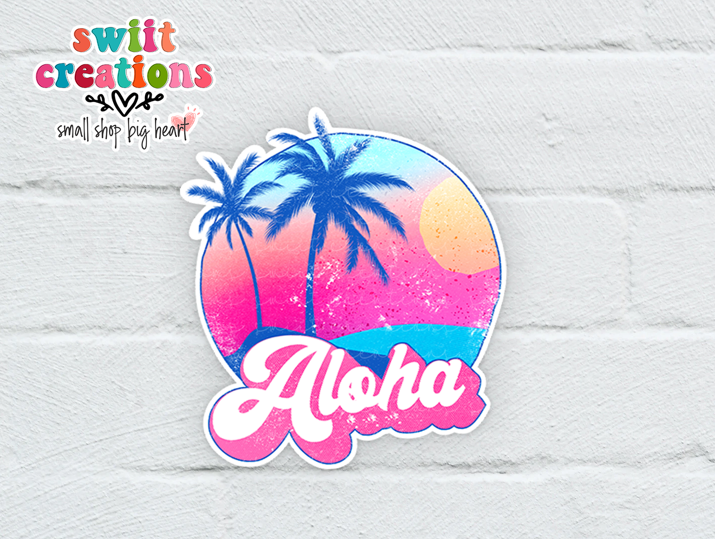 Aloha Waterproof Sticker  (SS135) | SCD123