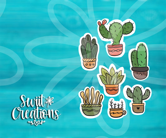 Cactus Sticker Sheet (SS175) | SCD