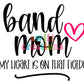 Band Mom Large Linen Tote