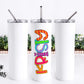 Doodle Font Personalized Tumbler (T051)