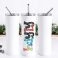 Funky Doodle Font Personalized Tumbler (T083)