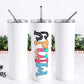 Funky Doodle Font Personalized Tumbler (T083)