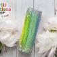 Rainbow Faux Glitter Pride Tumbler (T329)