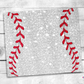 Baseball Faux Glitter Tumbler (T399)