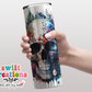 Floral Skull Tumbler (T404)