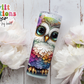 Floral Owl Tumbler (T406)