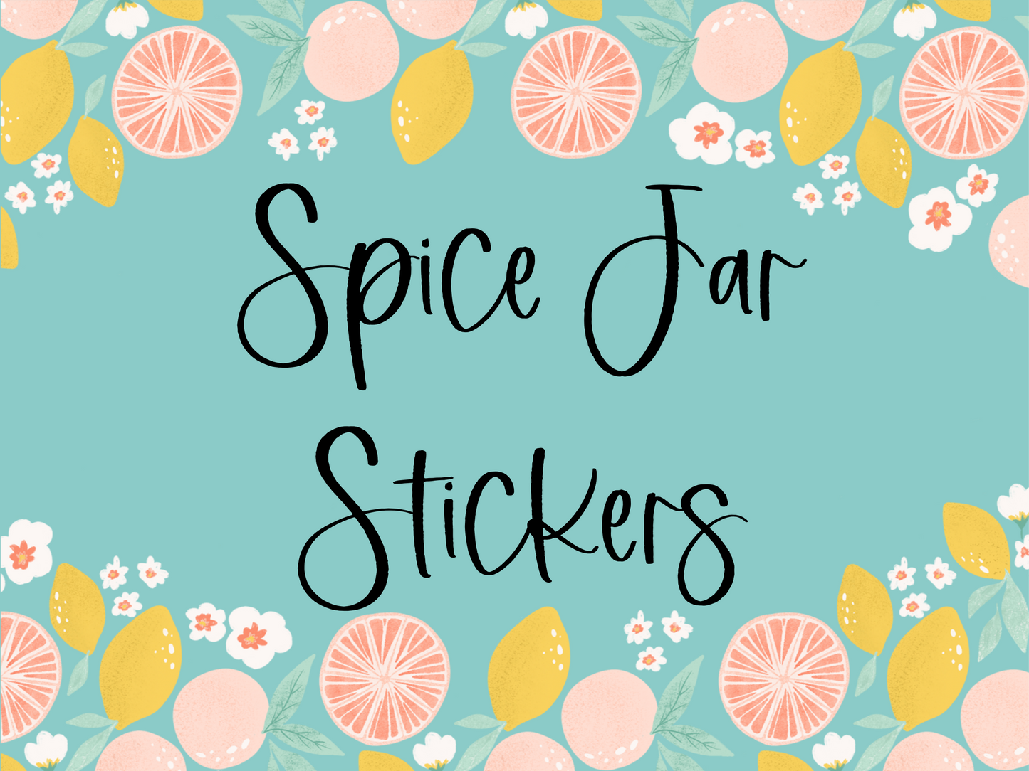 Spice Jar Stickers (CSSJ)