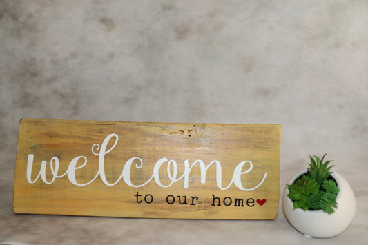 Welcome Home Wood Sign (WS074.2)