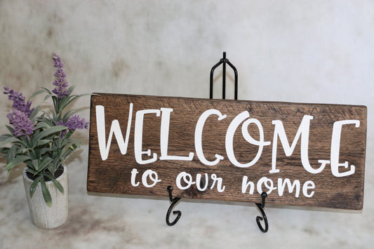 Welcome Home Wood Sign (WS074)