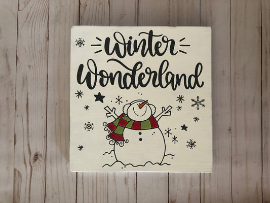 Winter Wonderland Wood Sign (WS086)