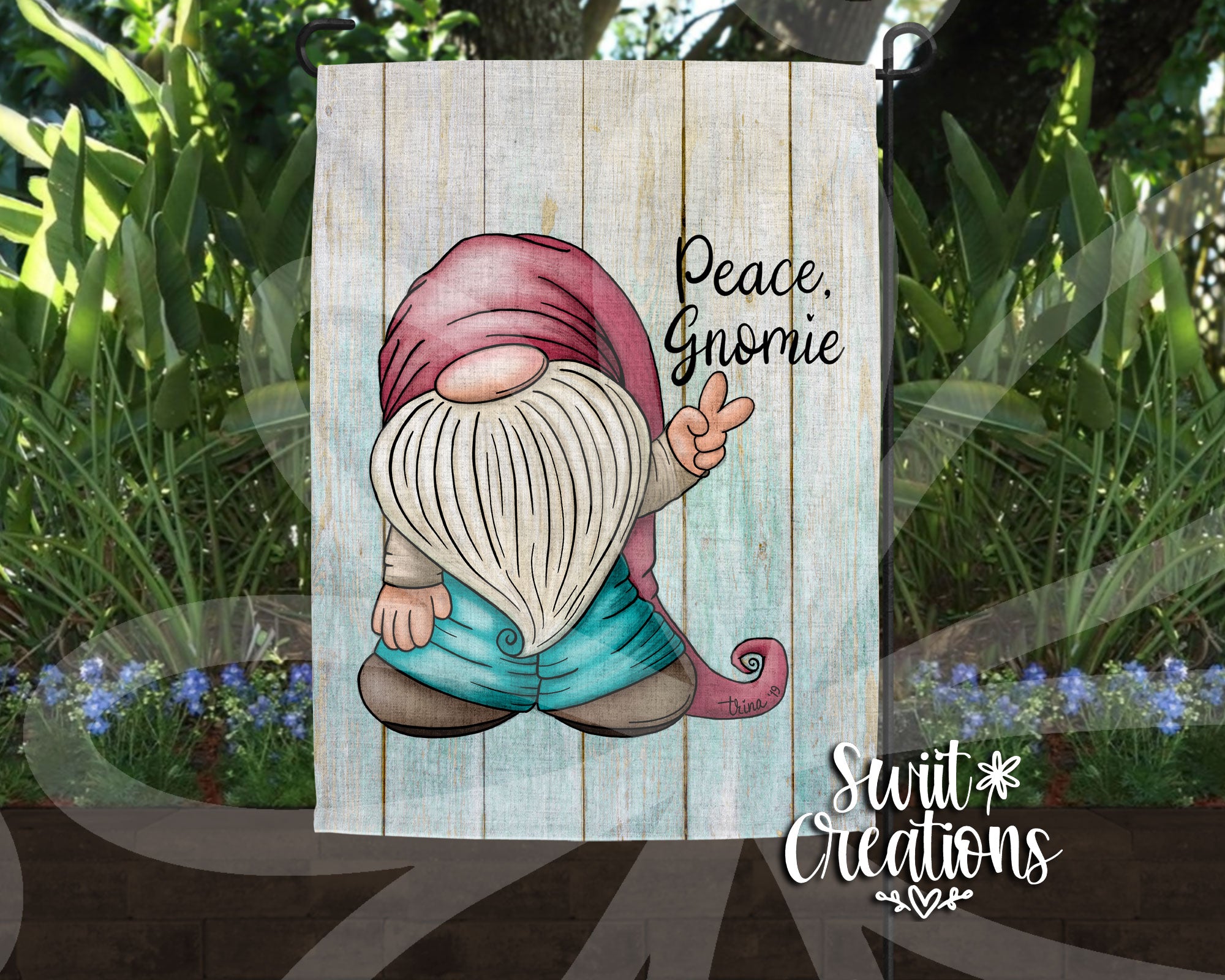 Peace Gnomie Flag (YF02)