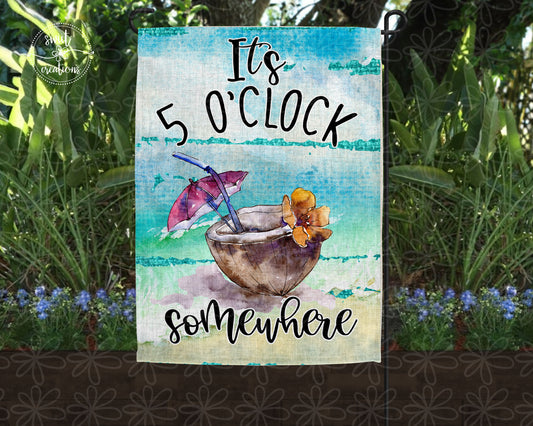 It's 5 o'clock Somewhere Flag (YF18)
