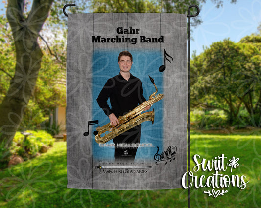 Personalized Band Flag with Picture (YF52)