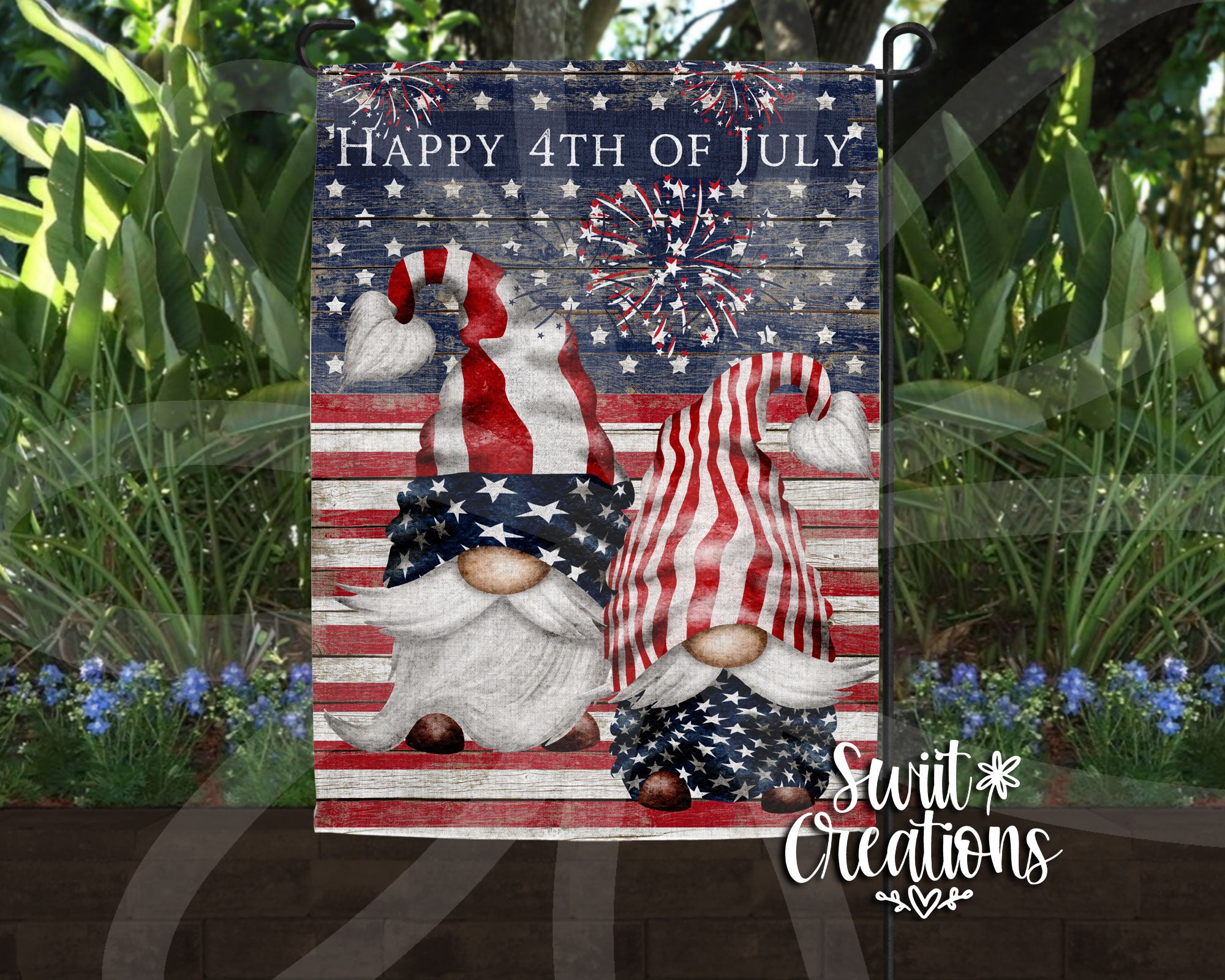 Happy 4th of July Flag (YF65)