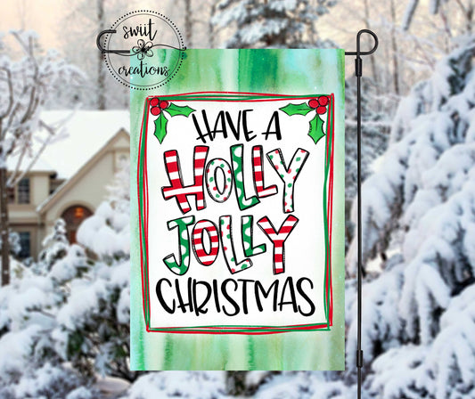 Have a Holly Jolly Christmas Flag (YF08)