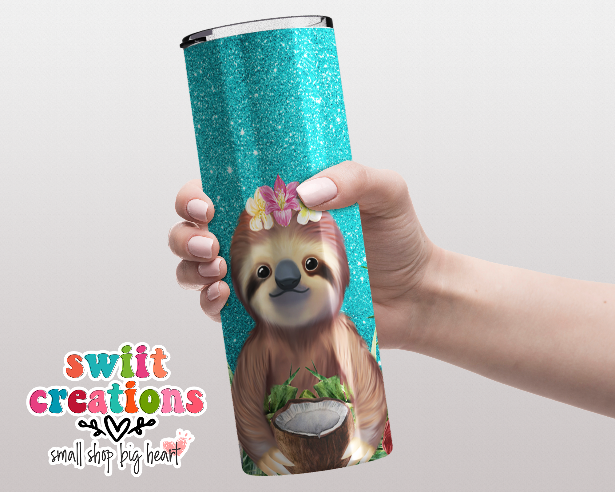 Happy Sloth Tumbler (T217)