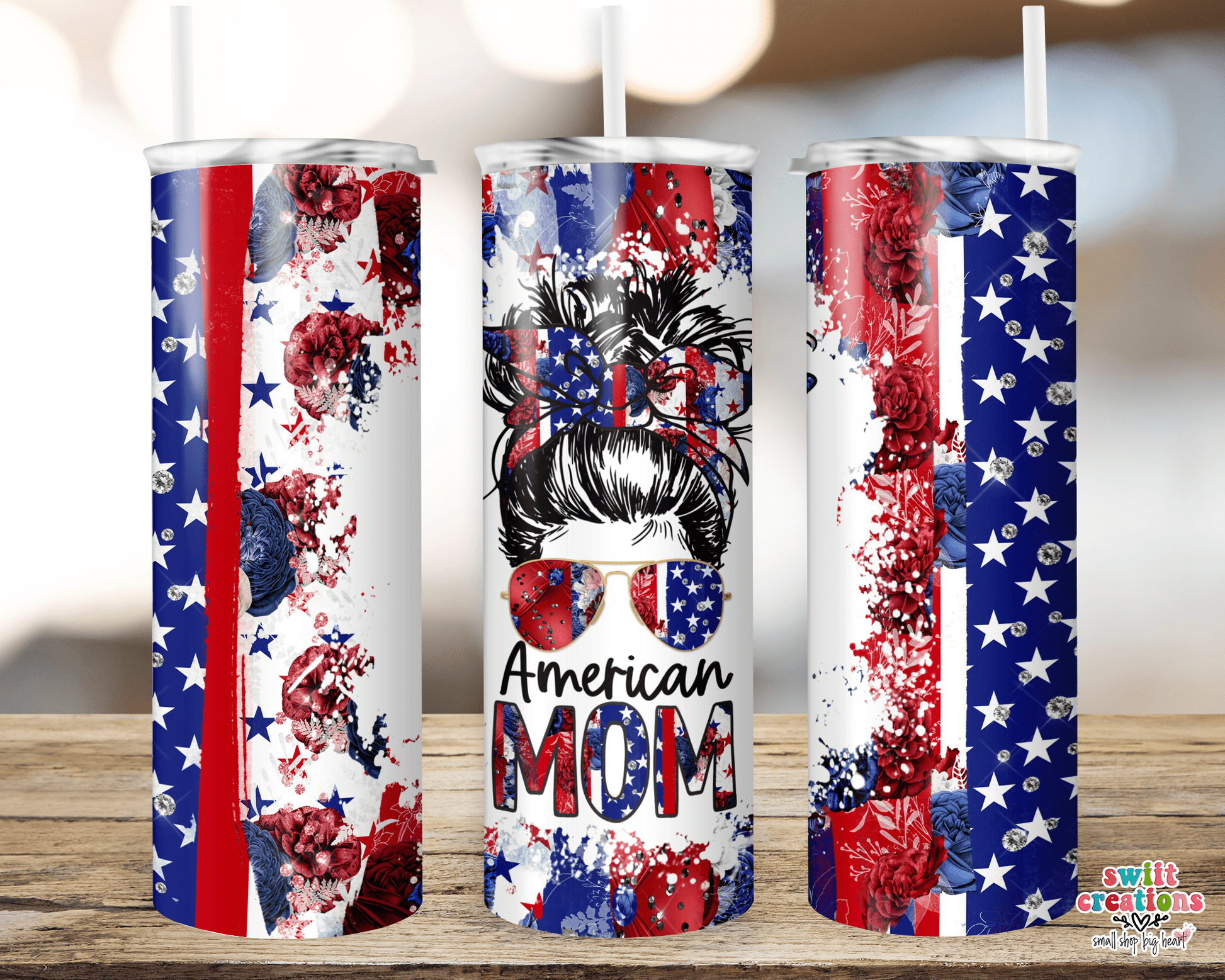 American Mom Tumbler (T214) - Swiit Creations