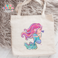 Mermaid Large Linen Tote