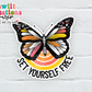 Set Yourself Free Waterproof Sticker  (SS123) | SCD065