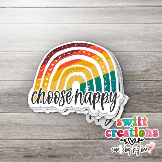 Choose Happy Sticker (SS002) | SCD227