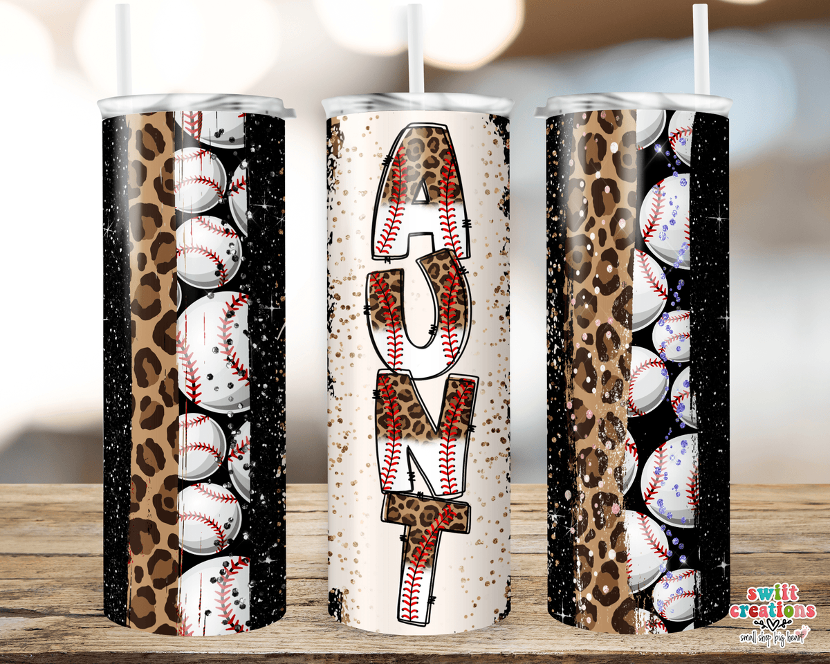 Baseball Aunt Tumbler (T253) - Swiit Creations