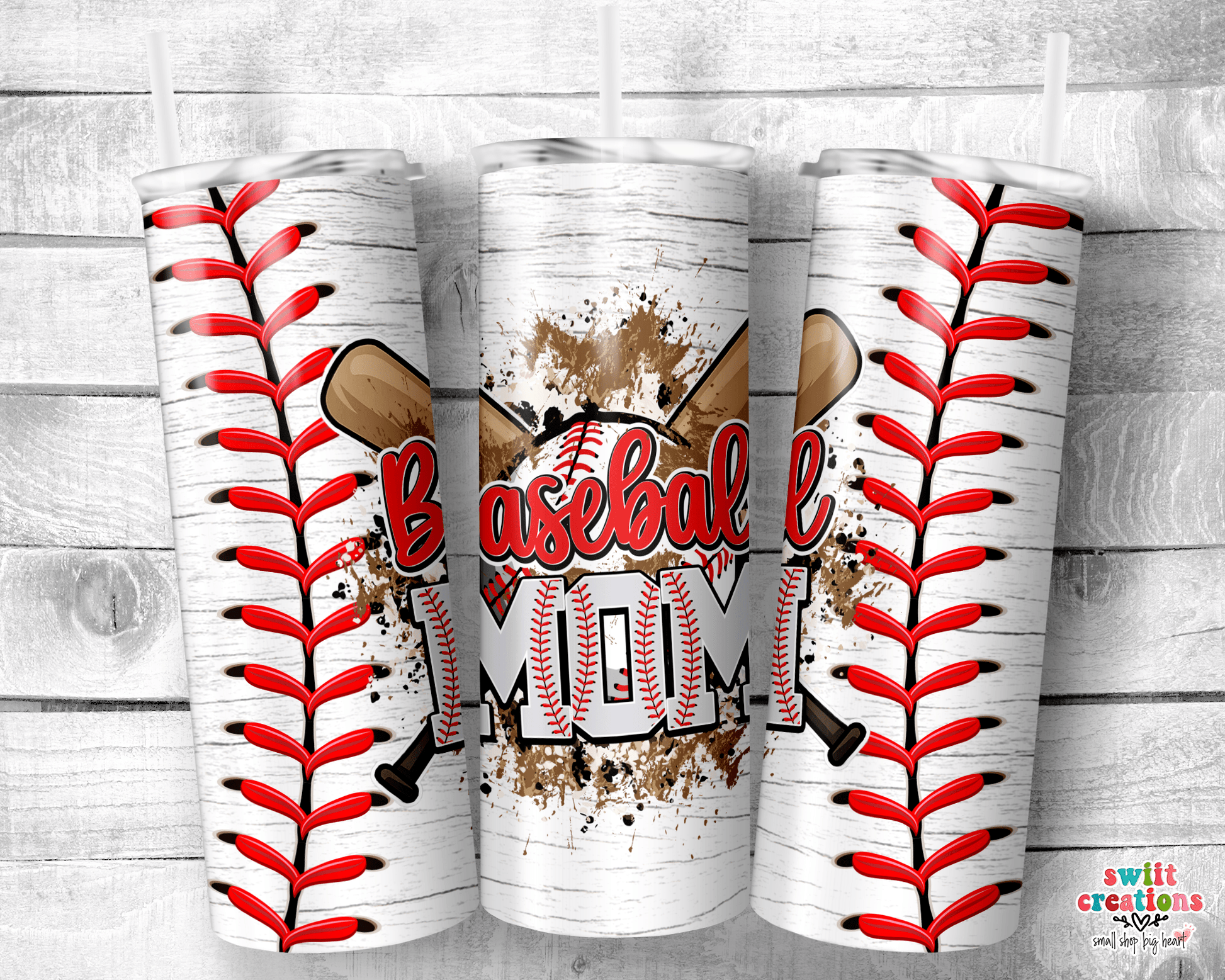Baseball Mom Tumbler (T226) - Swiit Creations