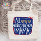 All American Mama Large Linen Tote