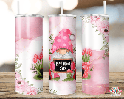 Best Mom Ever Gnome Tumbler (T221) - Swiit Creations