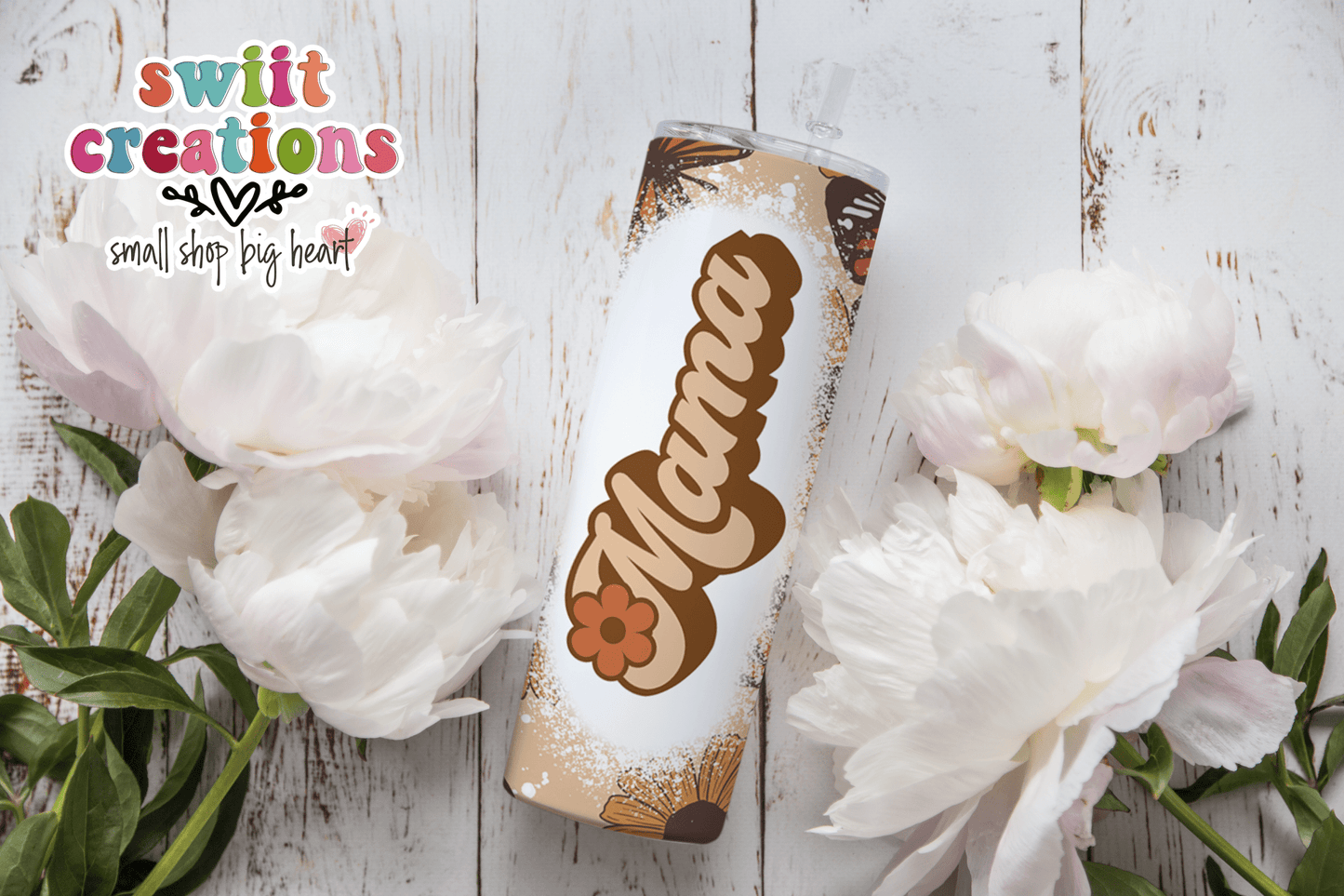 Butterfly Mom Retro Tumbler (T320) - Swiit Creations