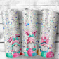 Glitter Easter Gnome with Eggs Tumbler (T172)