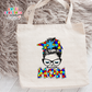 Autism Mom Large Linen Tote