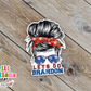 Let's Go Brandon Messy Bun Waterproof Sticker   (SS239) | SCD225