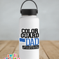 Color Guard Dad Waterproof Sticker   | Blue  (SS189) | SCD173