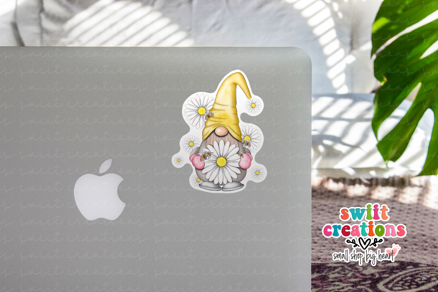 Daisy Gnome Waterproof Sticker   (SS226) | SCD218