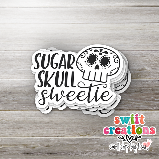 Sugar Skull Sweetie Sticker (SS227) | SCD201