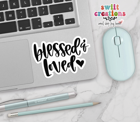 Blessed and Loved Sticker (SS368) | SCD475